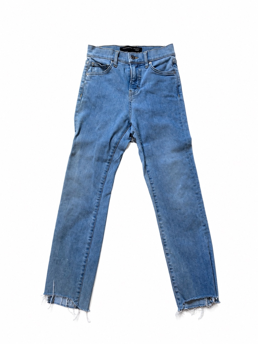 Veronica Beard Light Blue Straight-Leg Jeans